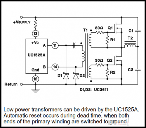 變壓器驅(qū)動(dòng)半橋電路